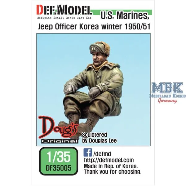 def-model-df35005-officier-us-marines-jeep-figurine-1-35-cor-e image 1