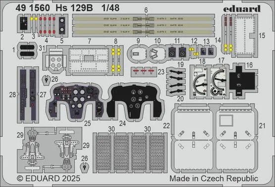 eduard-hs-129-b-491560-cockpit-photod-coupe-1-48 image 1