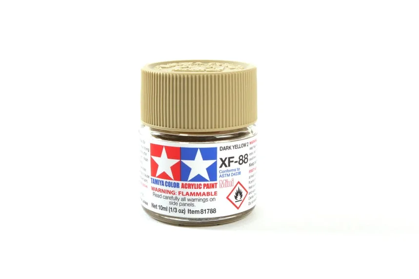 tamiya-xf88-dark-yellow-2-peinture-maquette-10ml-mate image 1
