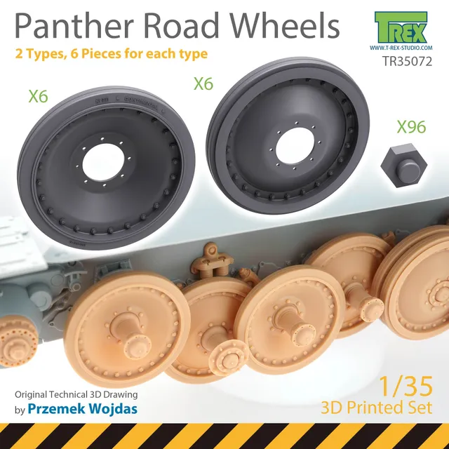 t-rex-35072-roues-panther-1-35-12-pi-ces-2-types image 1
