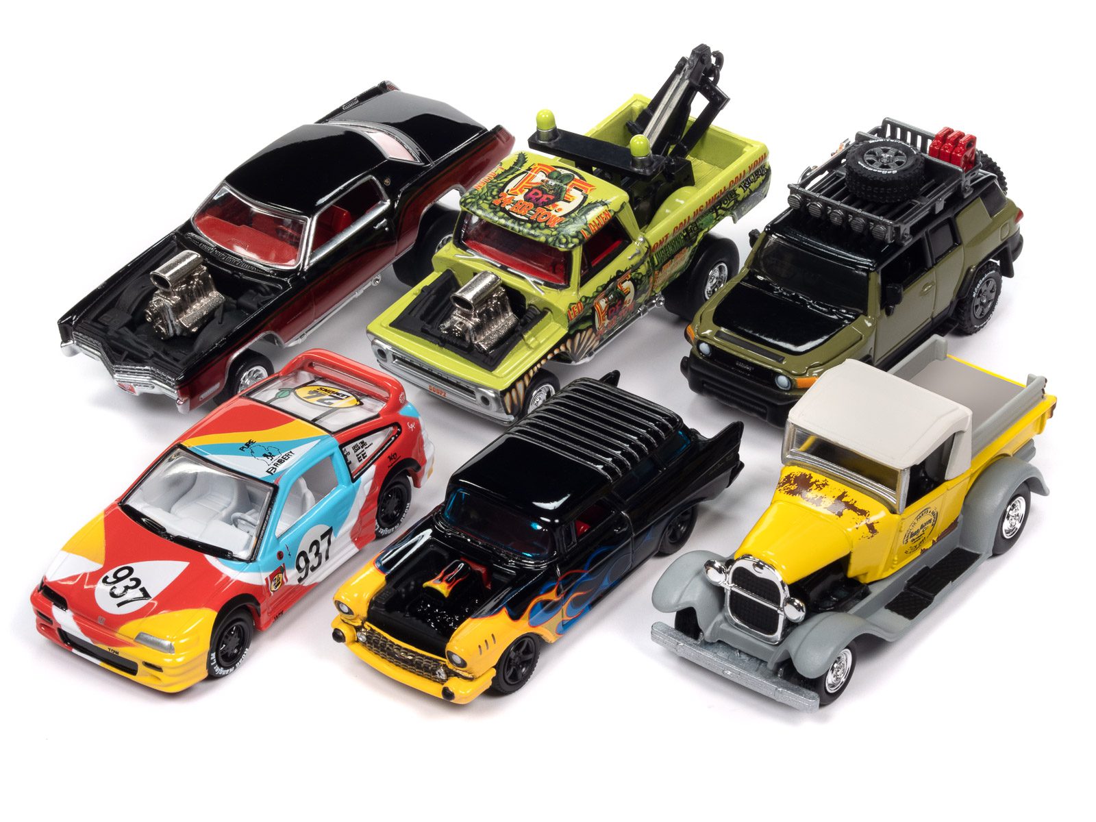 johnny-lightning-street-freaks-2023-release-2-set-a-voitures-miniatures-1-64-cof image 2