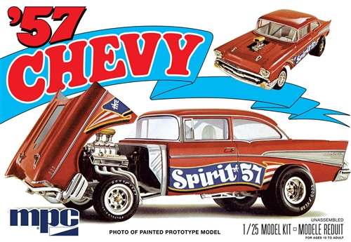 mpc-chevy-bel-air-spirit-of-57-maquette-1-25-vintage image 1