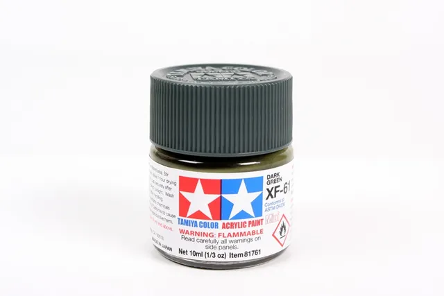 tamiya-xf61-81761-dark-green-peinture-acrylique-10ml-mate image 1