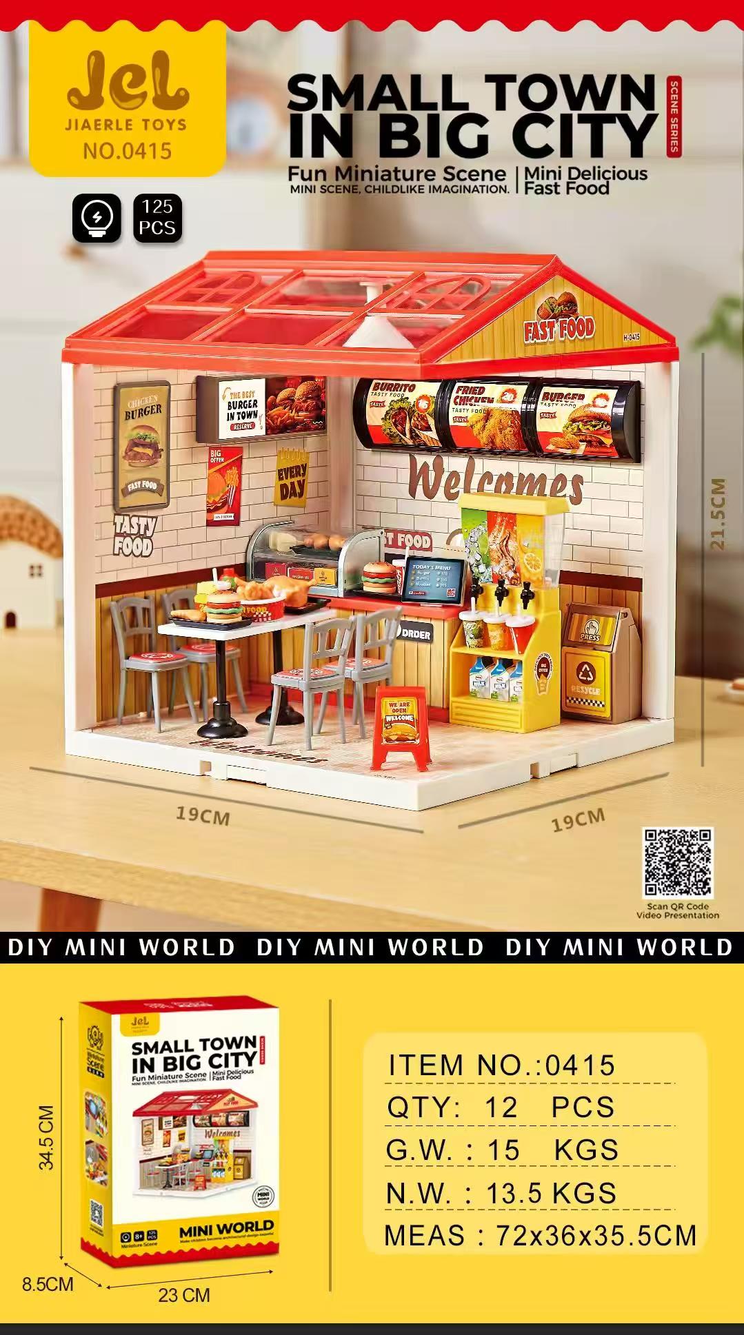 jiaerle-toys-jel-0415-mini-world-fast-food-miniature-diy image 1