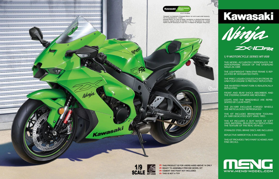 meng-mt-008-kawasaki-ninja-zx-10rr-maquette-moto-1-9 image 1