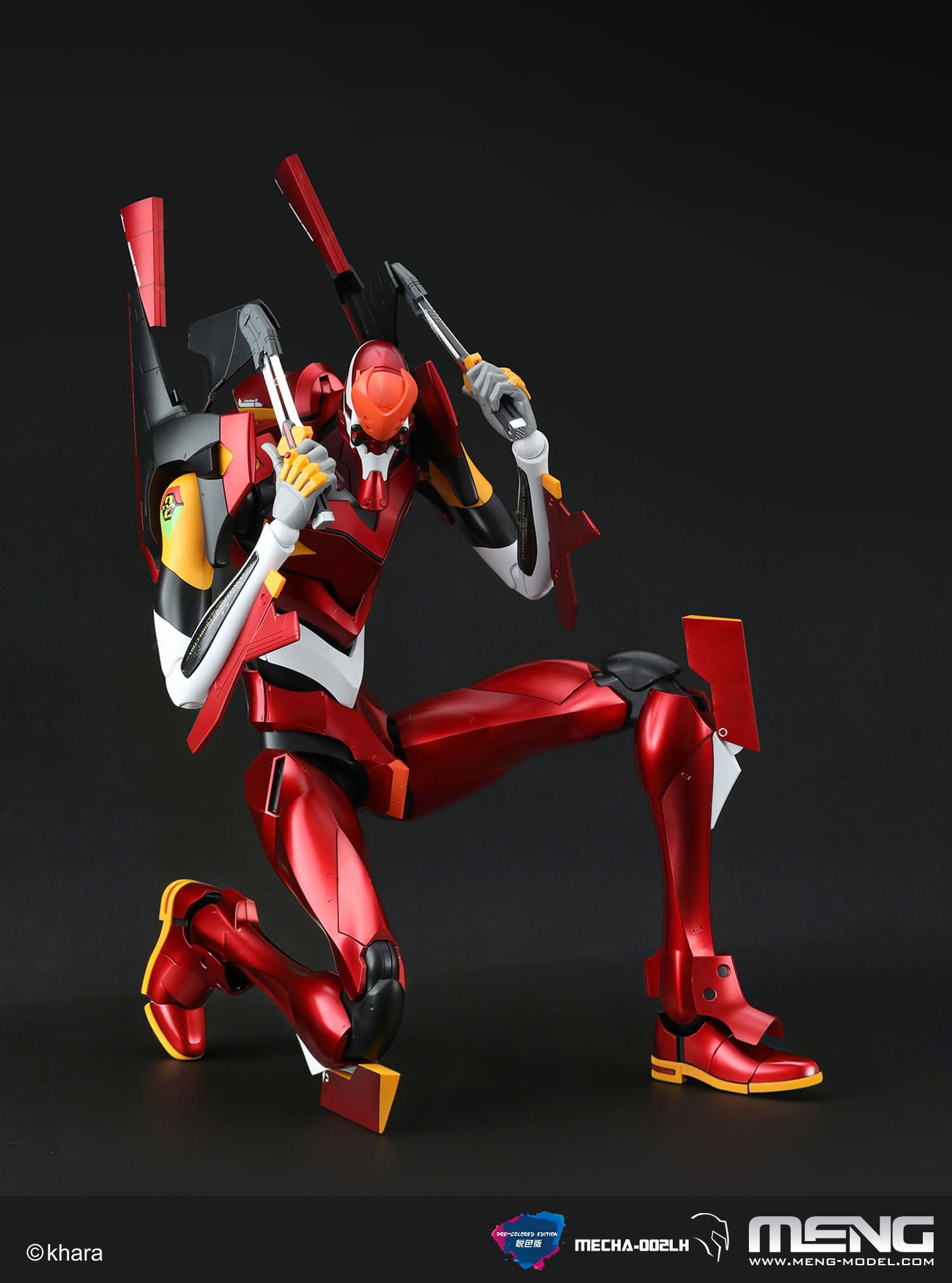 meng-mecha-002lh-evangelion-eva-02-maquette-rouge-radiant-pr-peinte image 7