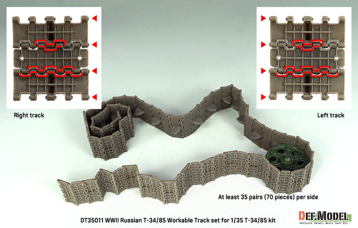 def-model-dt35011-chenilles-maquette-t-34-85-1-35-articul-es image 3