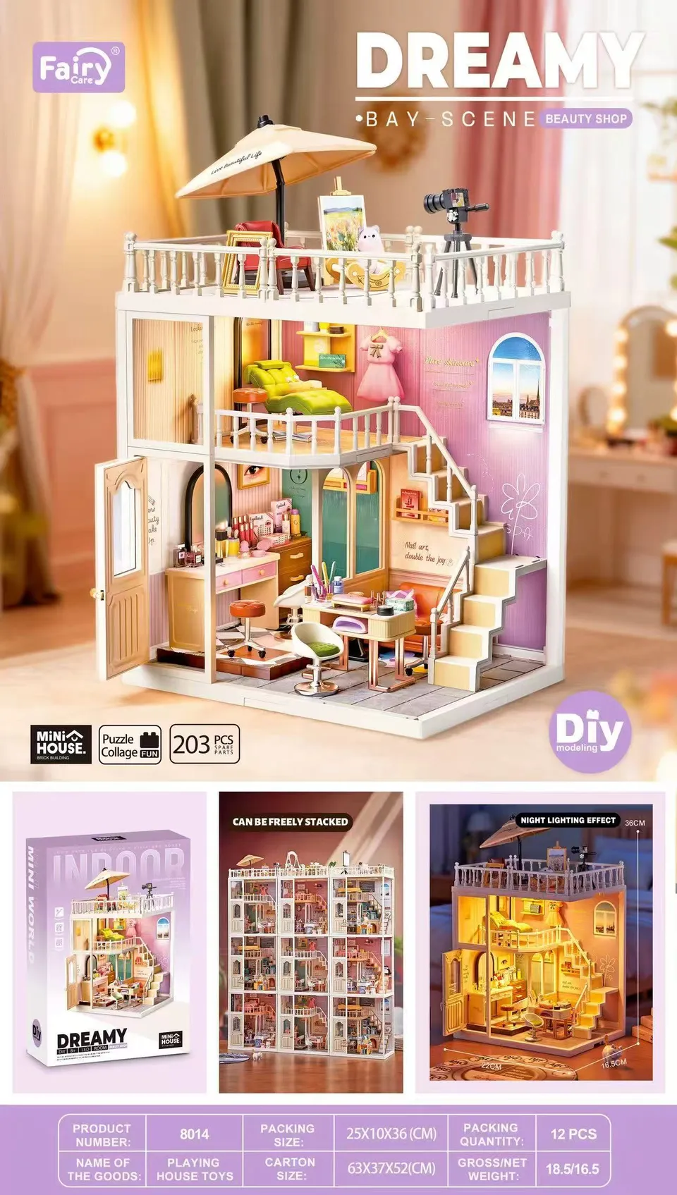 fairy-care-fc-dbs8014-dreamy-bay-maison-miniature-salon-beaut image 1