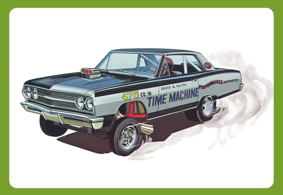 amt-1965-chevy-chevelle-time-machine-1-25-maquette-dragster image 1