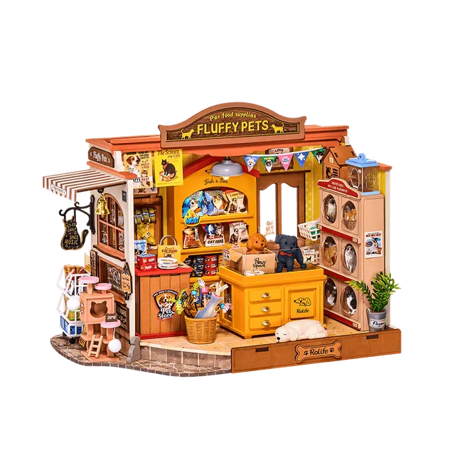 robotime-dg185-fluffy-friends-store-puzzle-bois-3d-boutique image 1