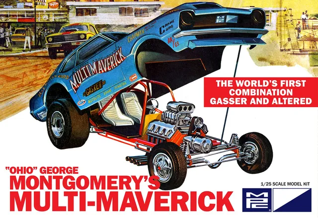 mpc-multi-maverick-funny-car-maquette-dragster-1-25-gasser image 1