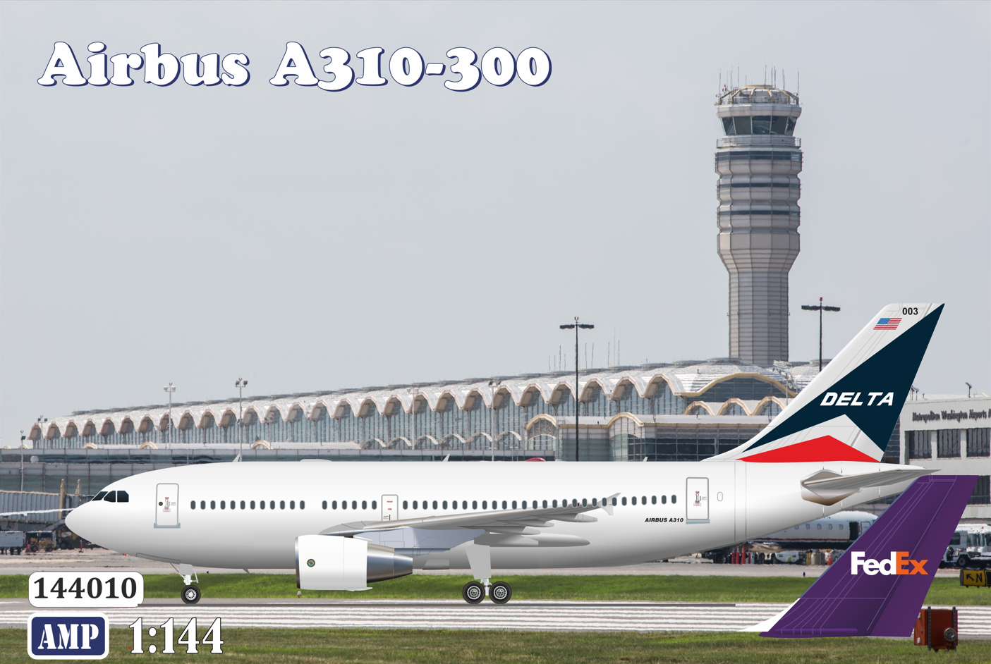 amp-airbus-a310-300-maquette-avion-1-144-delta-fedex image 1
