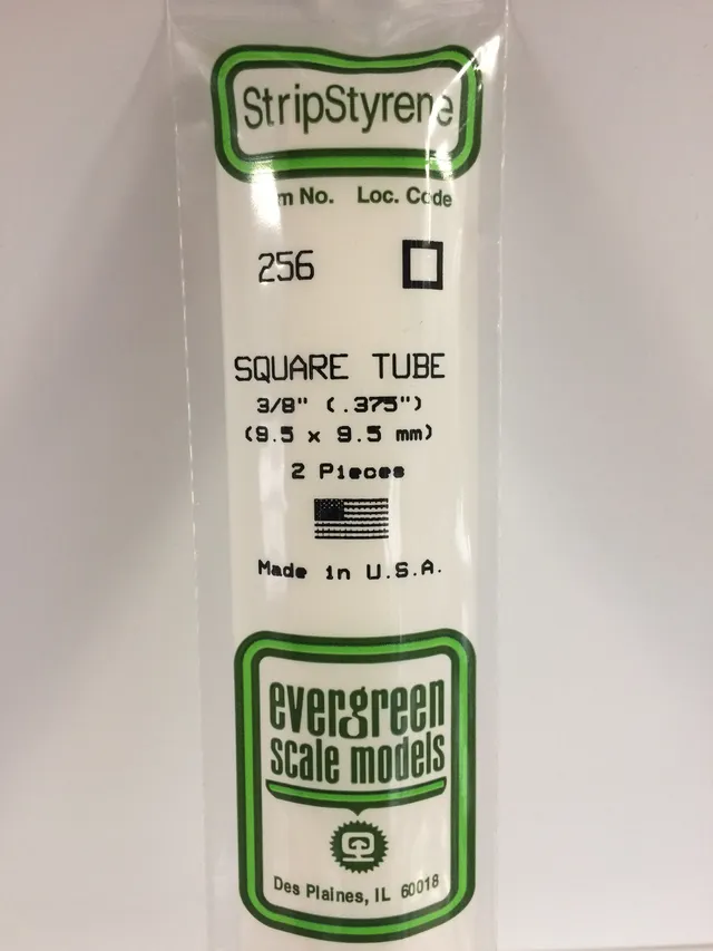 evergreen-tube-256-tube-carr-blanc-9-5-mm-x2 image 1