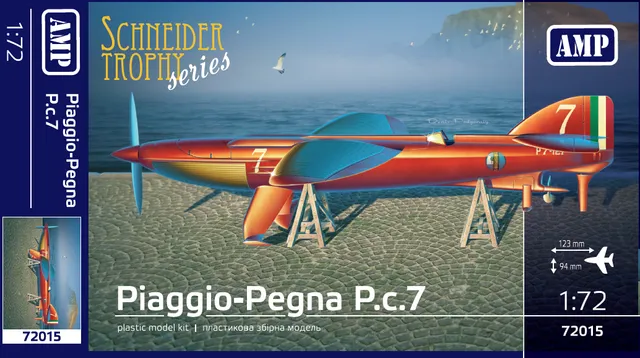 amp-72015-piaggio-pegna-pc-7-maquette-hydravion-1-72 image 1