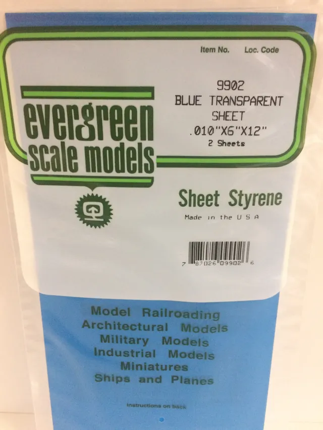 evergreen-sheets-9902-plaque-bleue-transparente-0-25-mm image 1