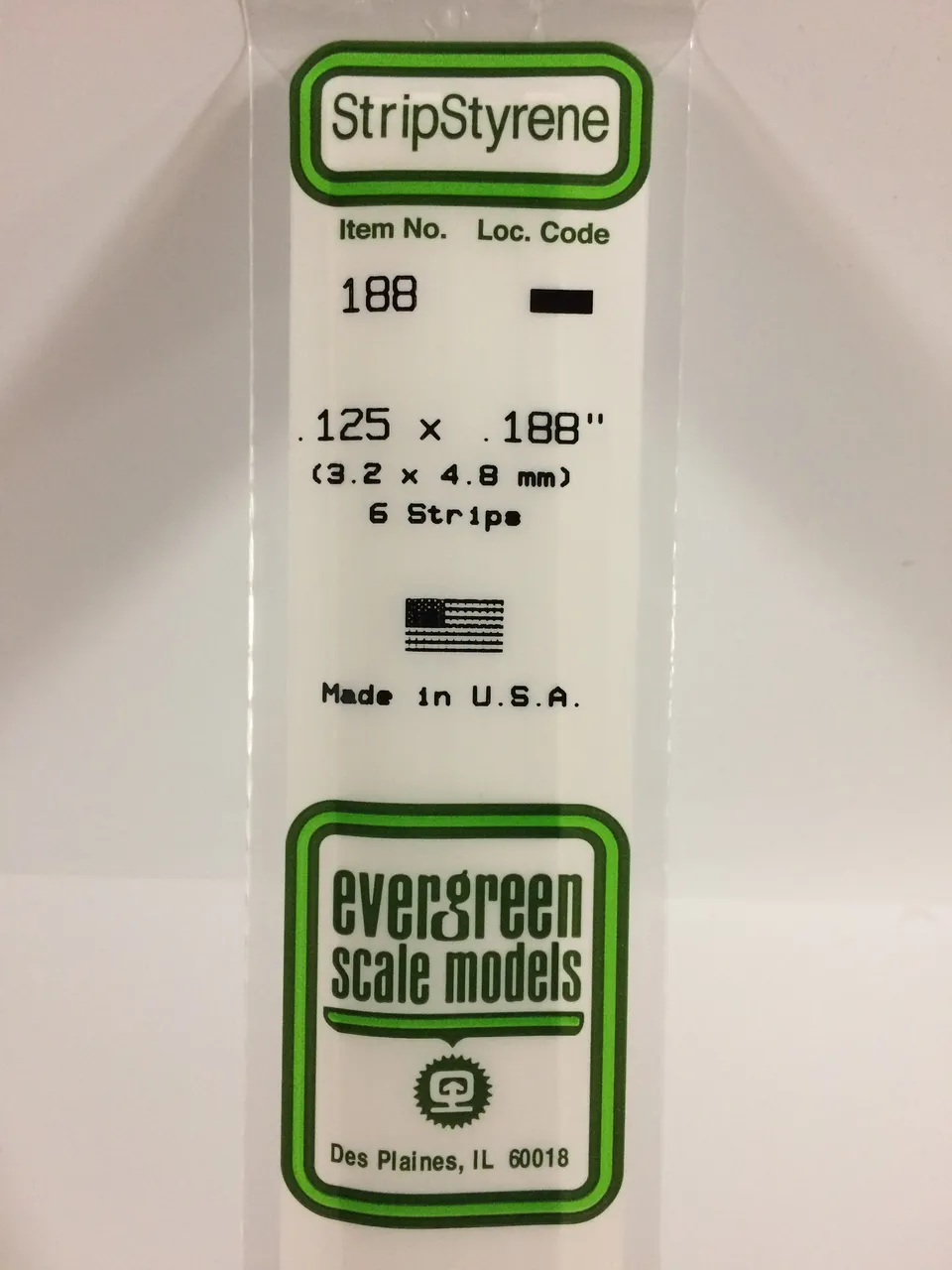 evergreen-strips-188-baguette-polystyr-ne-3-2x4-8mm-6-pi-ces image 1