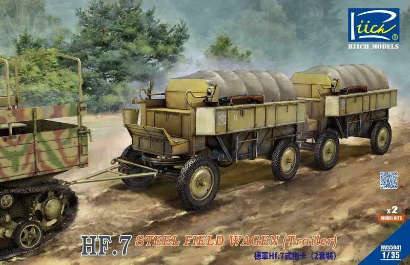 riich-35041-hf-11-remorque-militaire-1-35-steel-field-trailer image 1