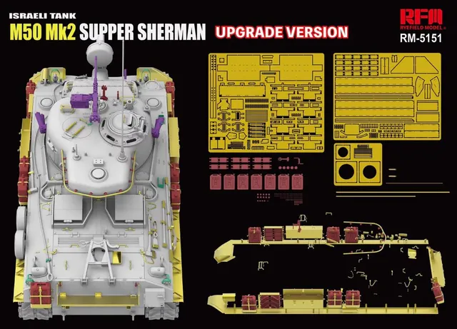rye-field-model-5151-m50-mk2-super-sherman-maquette-1-35-upgrade image 1