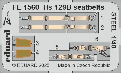 eduard-fe1560-henschel-hs-129b-harnais-acier-maquette-1-48 image 1