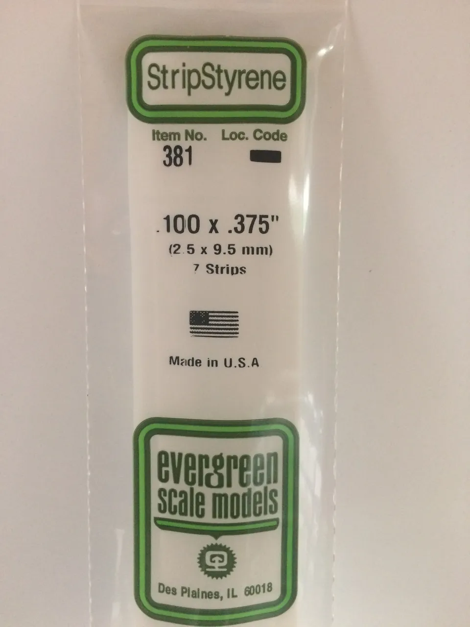 evergreen-strips-381-baguette-polystyr-ne-blanc-2-5x9-5mm-lot-7 image 1