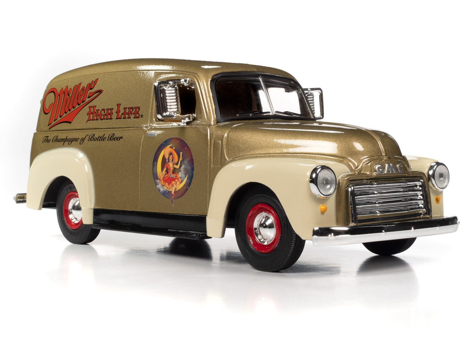 amt-auto-world-1951-gmc-delivery-miniature-1-25-miller-high-life image 2