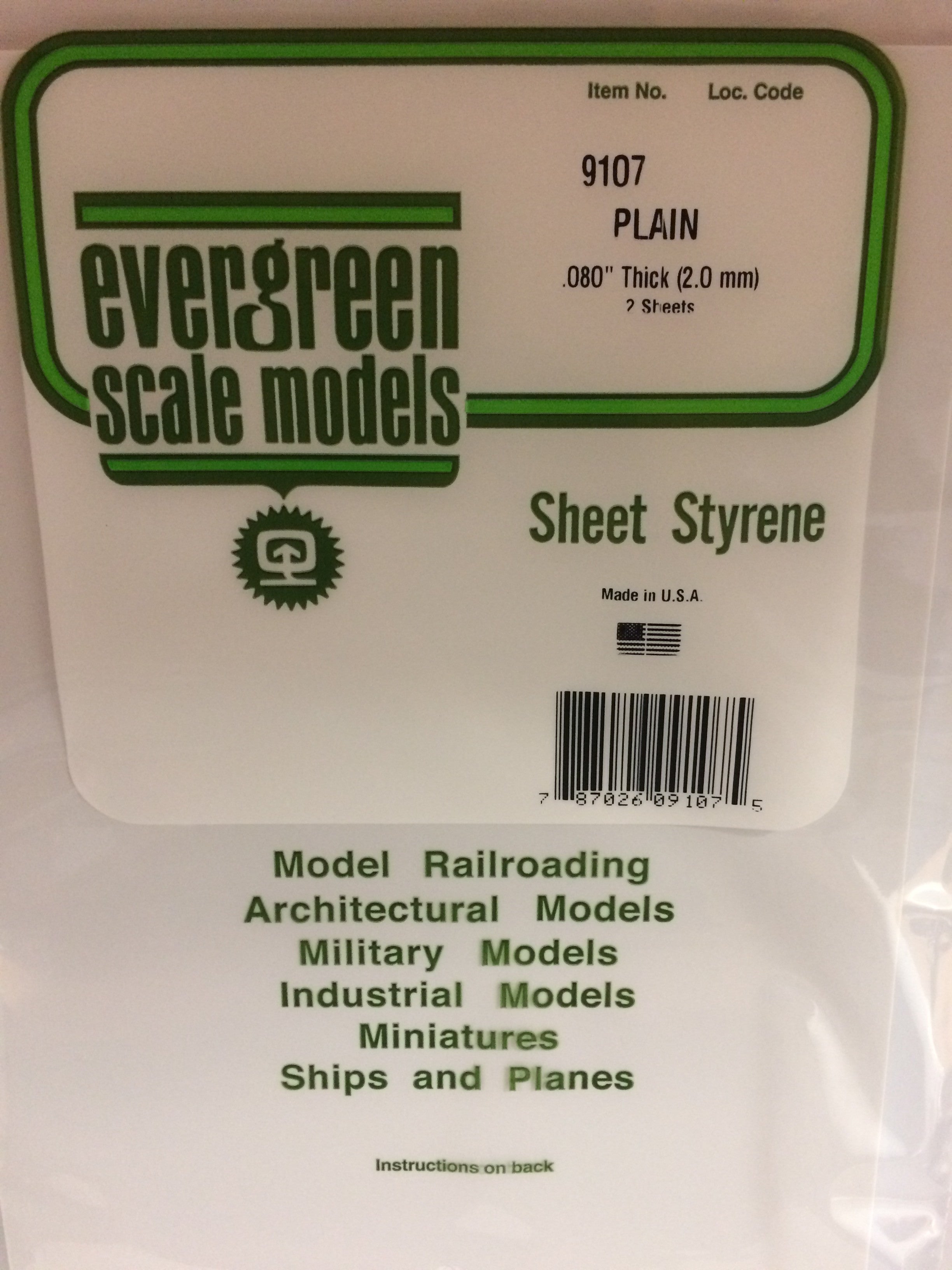 evergreen-sheets-9080-plaque-polystyr-ne-lisse-2-mm-15x30-cm image 2