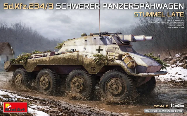 miniart-53046-sd-kfz-234-3-maquette-blind-1-35-late image 1