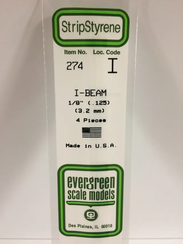 evergreen-shapes-274-poutre-en-i-3-2-mm-4-pi-ces image 1