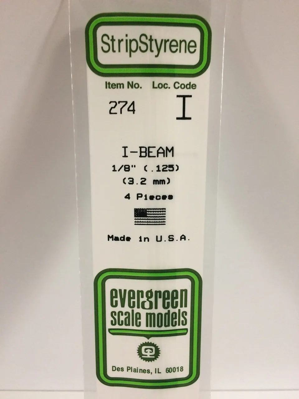 evergreen-shapes-274-poutre-en-i-3-2-mm-4-pi-ces image 1