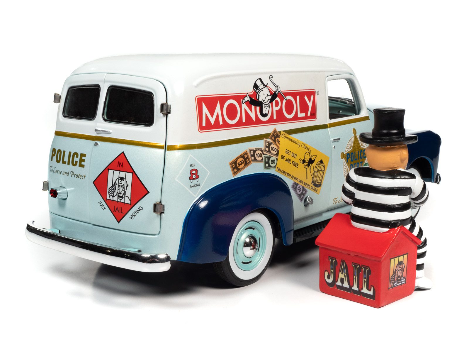 auto-world-chevrolet-panel-1948-monopoly-miniature-1-18-figure image 4