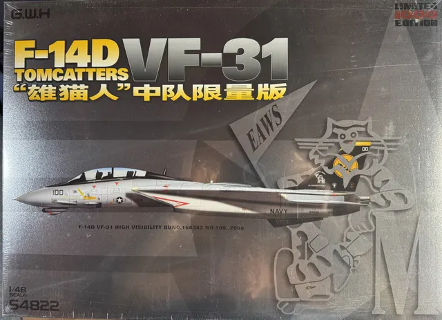 great-wall-hobby-s4822-f-14d-tomcat-vf-31-maquette-avion-1-48 image 1