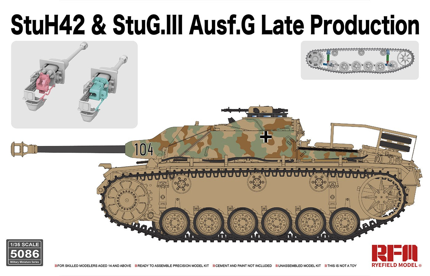 rye-field-model-5086-stuh42-stug-iii-g-maquette-char-1-35-late image 1