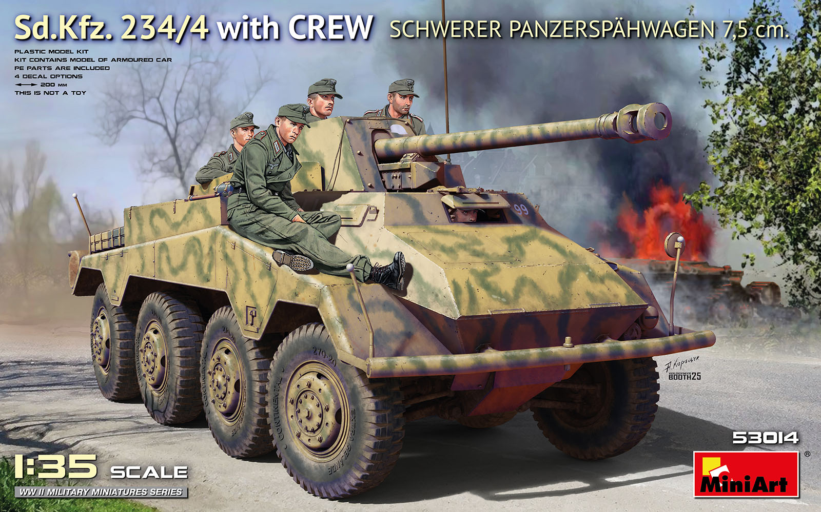 miniart-53014-sd-kfz-234-4-maquette-blind-1-35-avec-quipage image 1