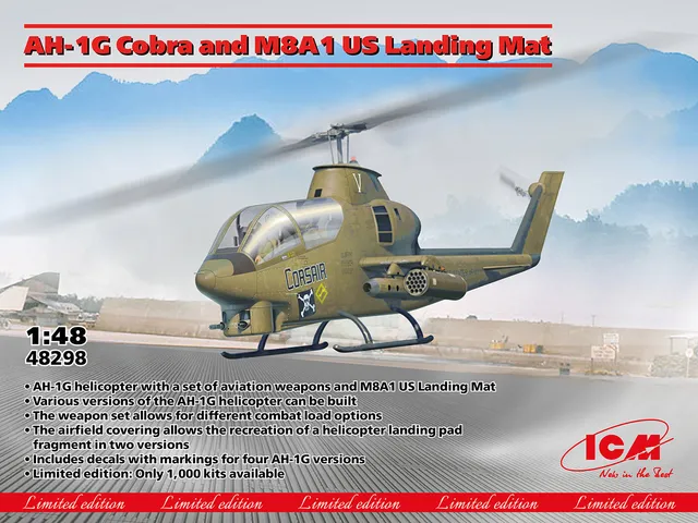 icm-48298-ah-1g-cobra-m8a1-maquette-h-licopt-re-1-48-vietnam image 1