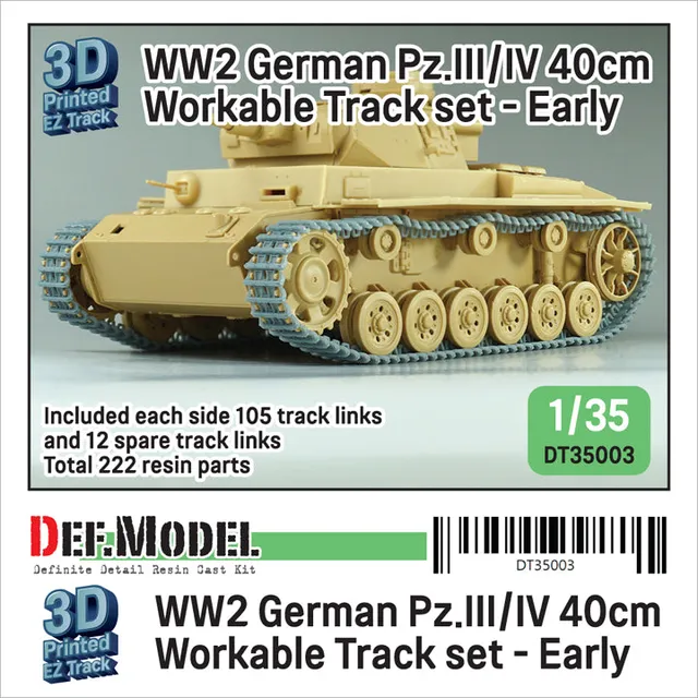 def-model-dt35003-chenilles-pz-iii-iv-40cm-early-1-35 image 1