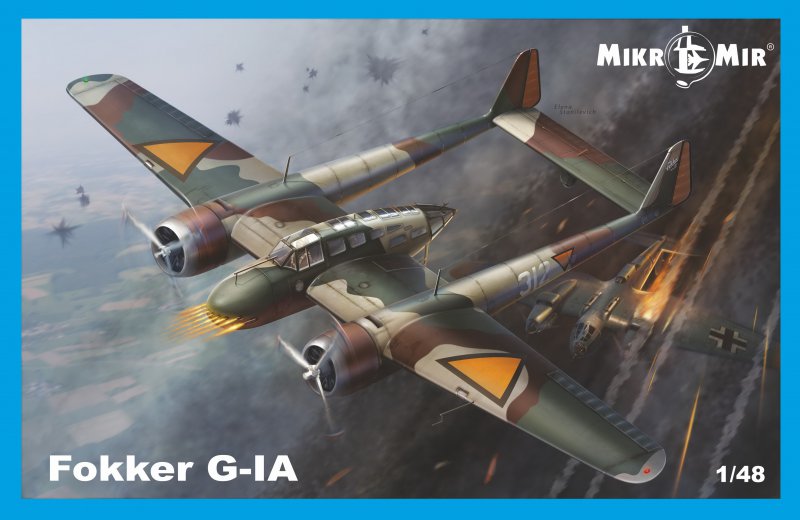 mikromir-fokker-g-1a-maquette-avion-1-48-d-tails-3d image 1