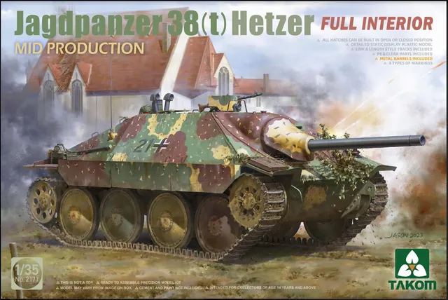 takom-2171-jagdpanzer-hetzer-mid-maquette-char-1-35 image 1