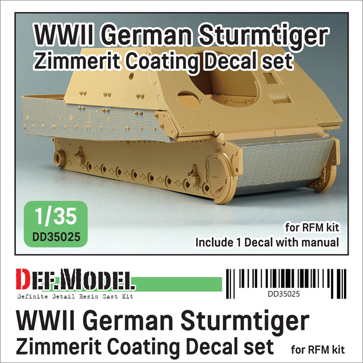 def-model-dd35025-sturmtiger-d-cal-zimmerit-1-35-rfm image 1