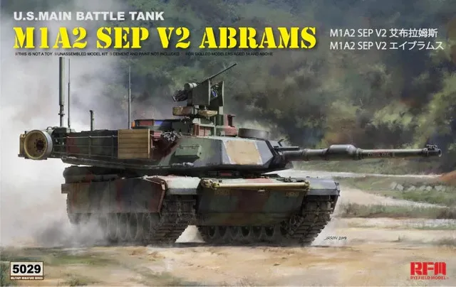 rye-field-model-5029-m1a2-sep-v2-abrams-maquette-char-1-35 image 1