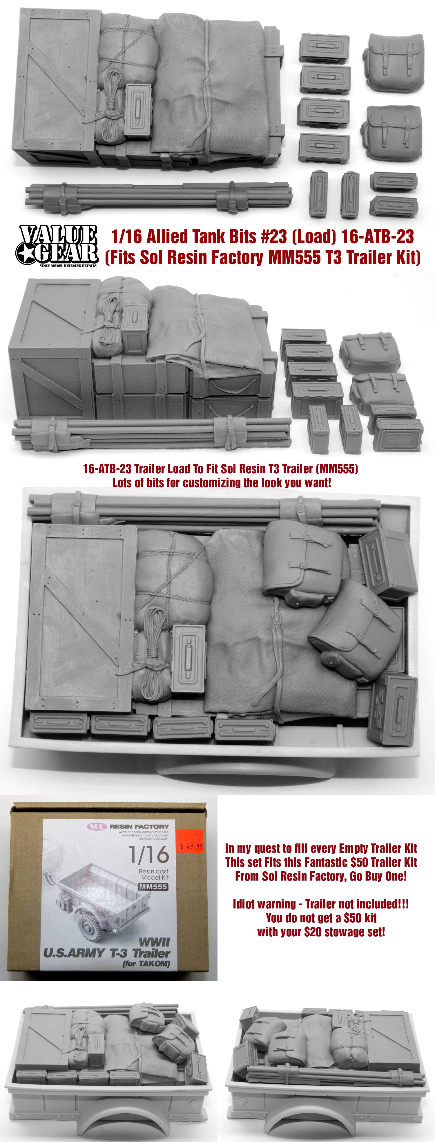 value-gear-atb23-trailer-load-accessoire-maquette-1-16 image 1
