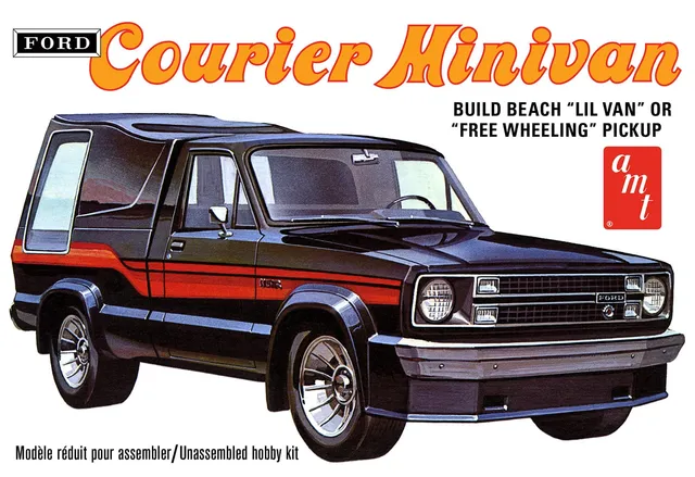amt-1978-ford-courier-minivan-1-25-maquette-pick-up-2-en-1 image 1