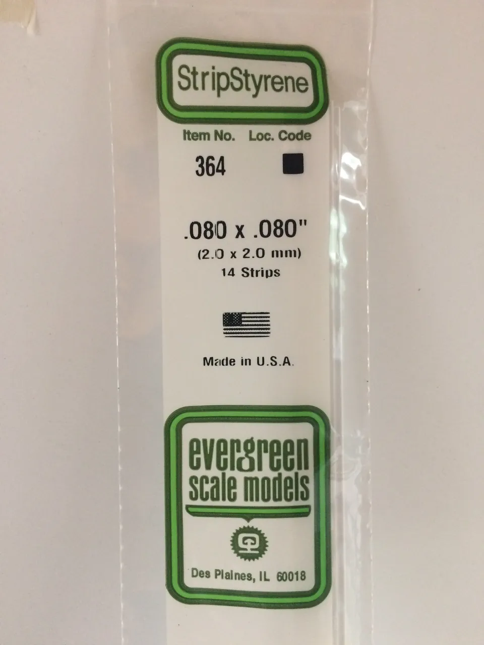evergreen-strips-364-baguette-carr-e-blanche-2-mm-14-pcs image 1