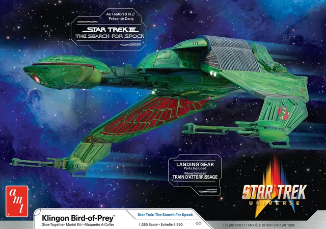 amt-star-trek-klingon-bird-of-prey-maquette-1-350-ailes-mobiles image 1