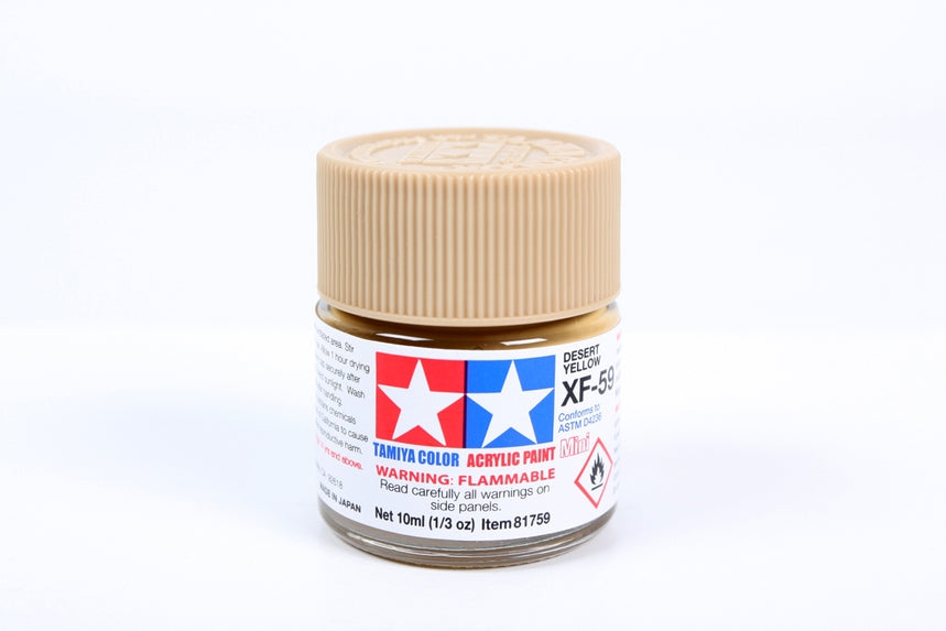 tamiya-81759-xf59-desert-yellow-peinture-acrylique-mate-10-ml image 1