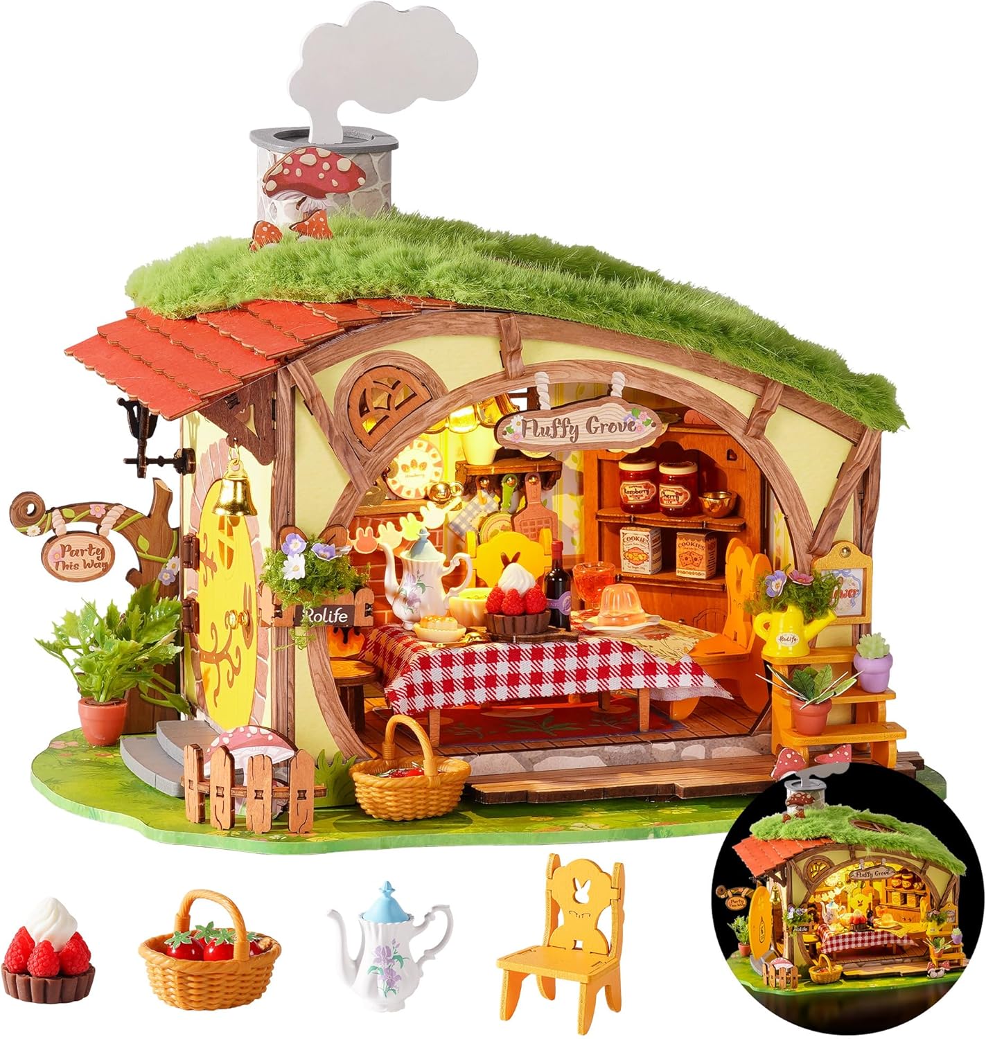 robotime-dg184-puzzle-bois-fluffy-grove-3d image 1