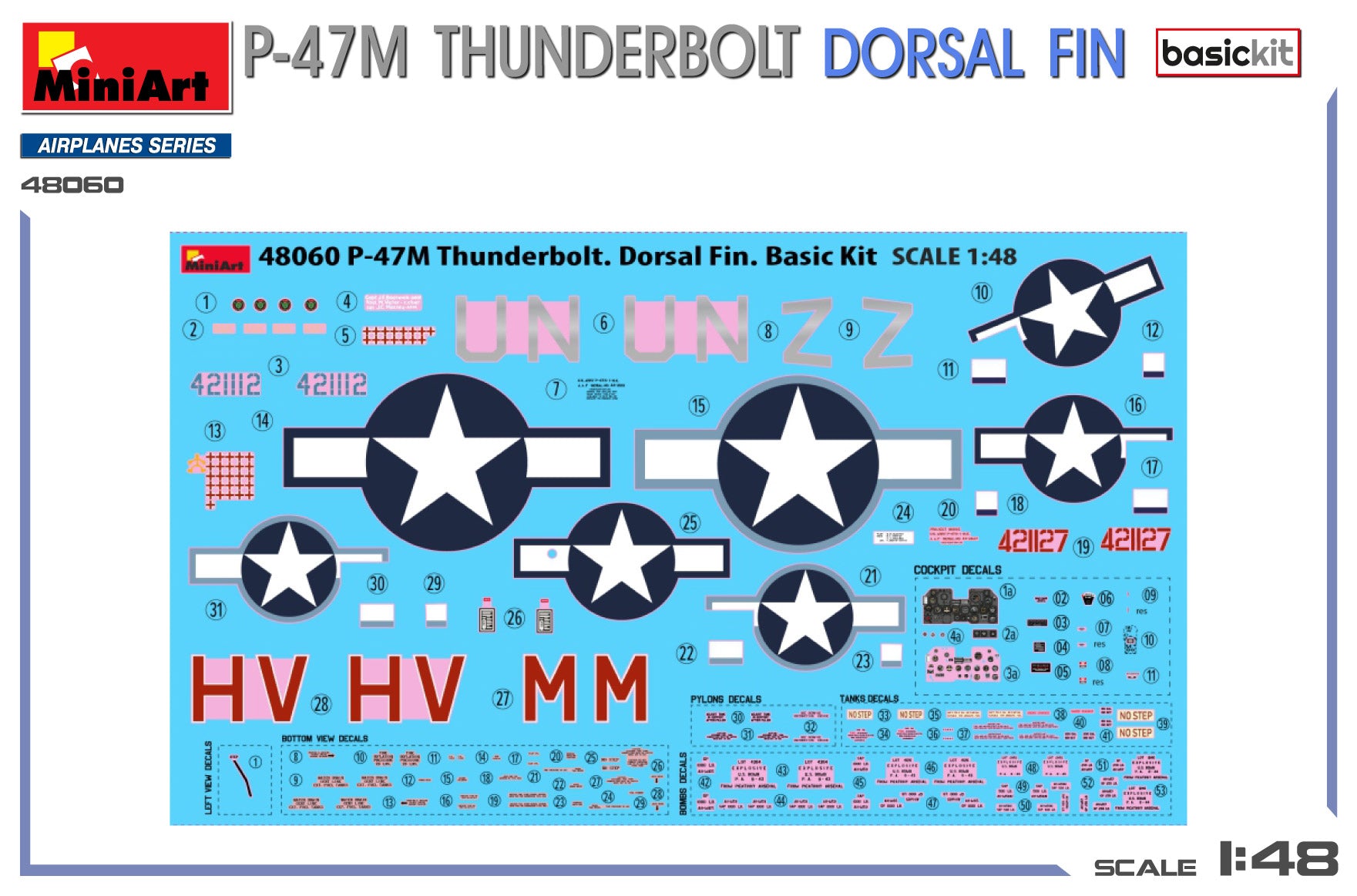 miniart-48060-maquette-avion-1-48-p-47m-thunderbolt-basic image 2