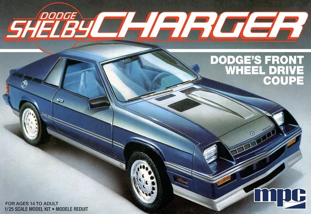 mpc-1986-dodge-shelby-charger-maquette-voiture-1-25-turbo image 1