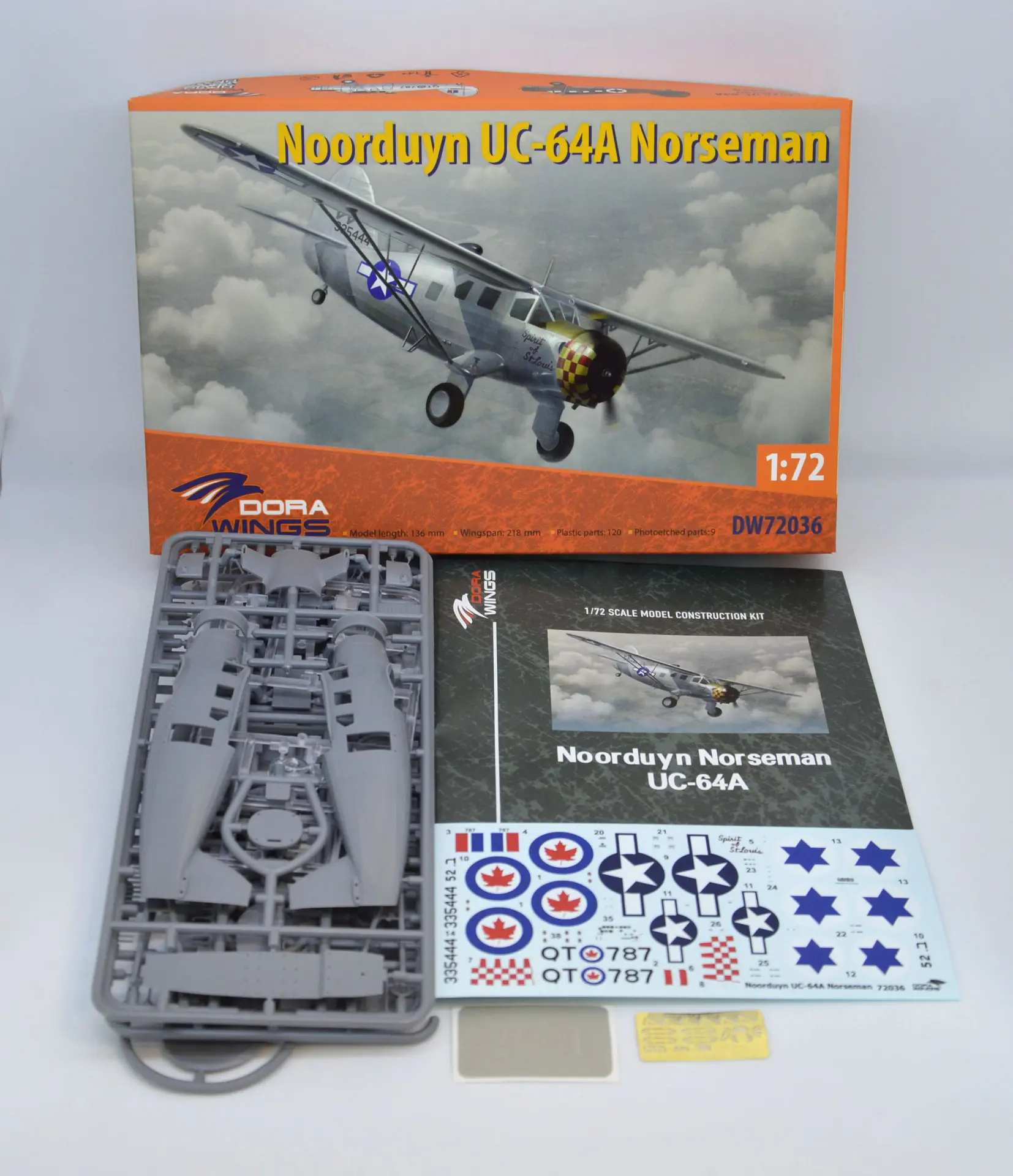 dora-wings-uc-64a-norseman-dw72036-maquette-avion-1-72 image 2