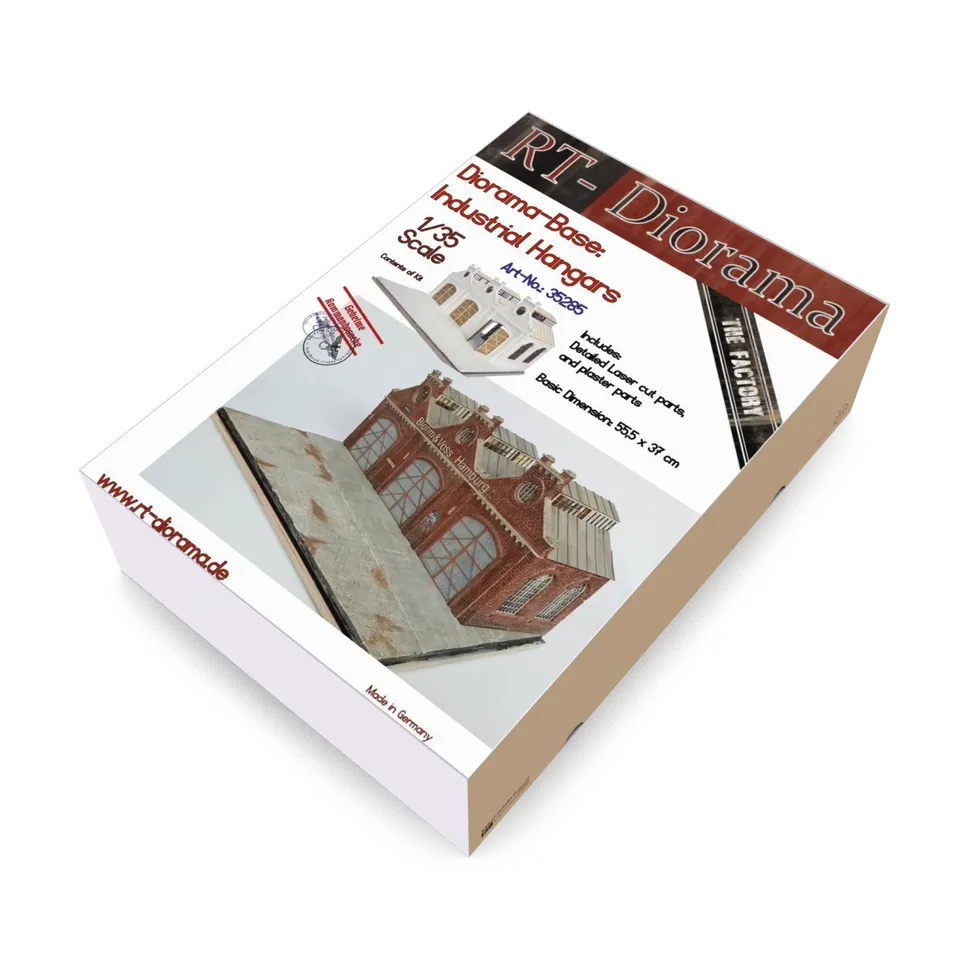 rt-diorama-35285-base-industrial-hangars-c-ramique-1-35 image 1