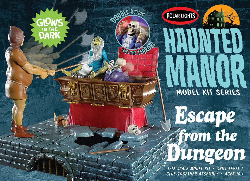 polar-lights-haunted-manor-escape-dungeon-1-12-maquette-diorama image 1